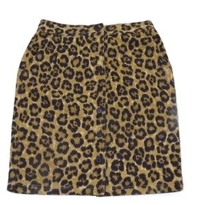 RALPH LAUREN womens LEOPARD print Skirt Size 4